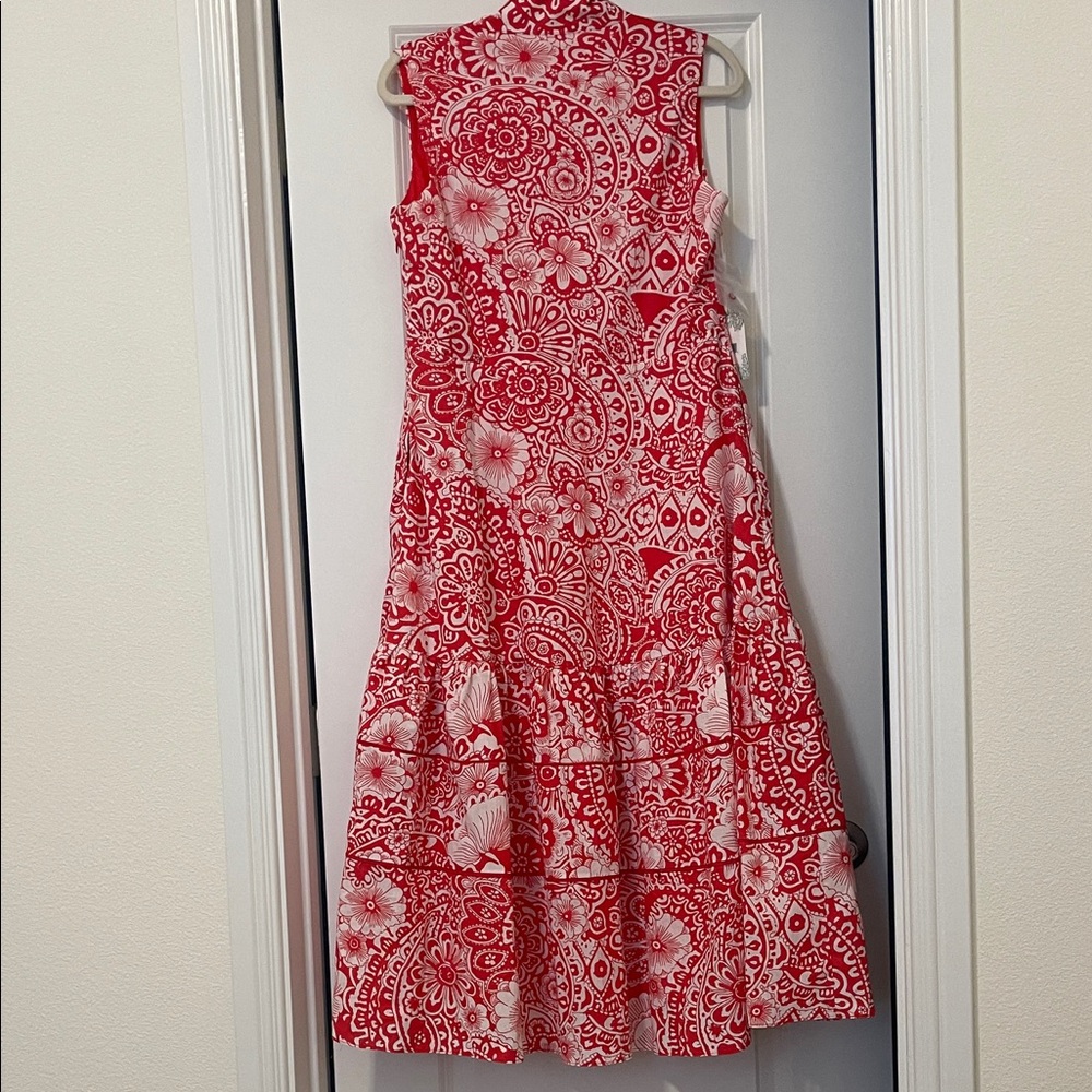 NWT! Tuckernuck/Hyacinth House and White Floral Midi Dress, Size Small - Picture 12 of 12